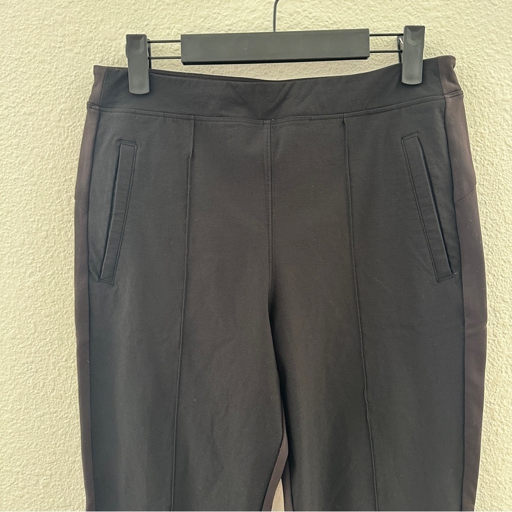 Athleta Black Brooklyn Ankle Pants Mid Rise Pull On Commuter Trousers 10 - Picture 4 of 9